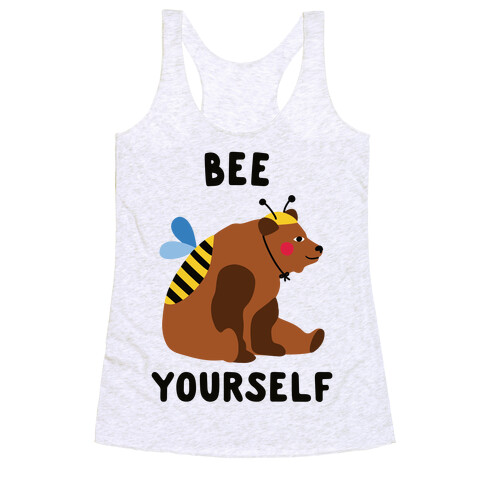 Bee Yourself Bear Racerback Tank Top
