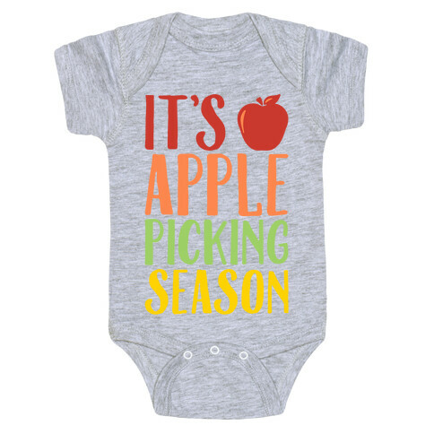 It's Apple Picking Season Baby One-Piece