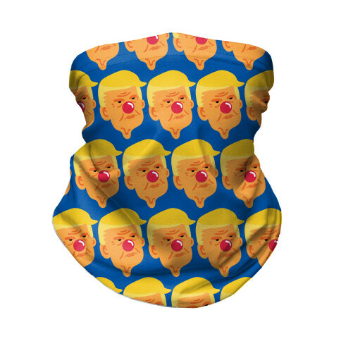 Trump Clown Pattern Neck Gaiter