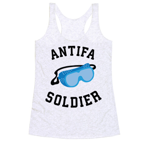 Antifa Soldier Racerback Tank Top