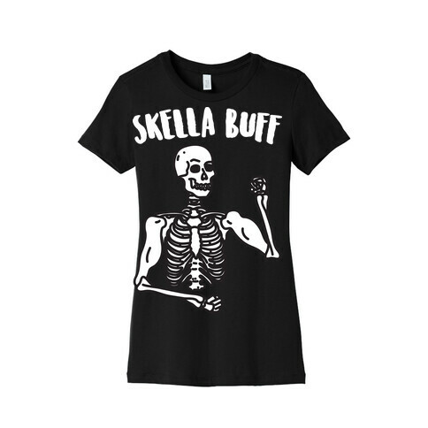 Skella Buff Skeleton Womens T-Shirt