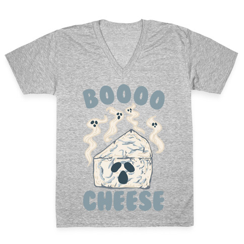 Boooo Cheese V-Neck Tee Shirt