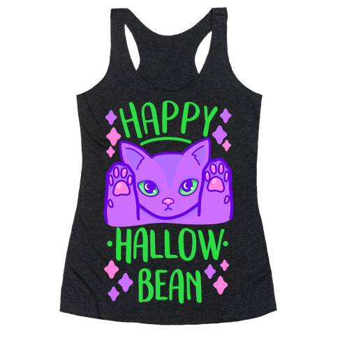 Happy Hallow-Bean Racerback Tank Top