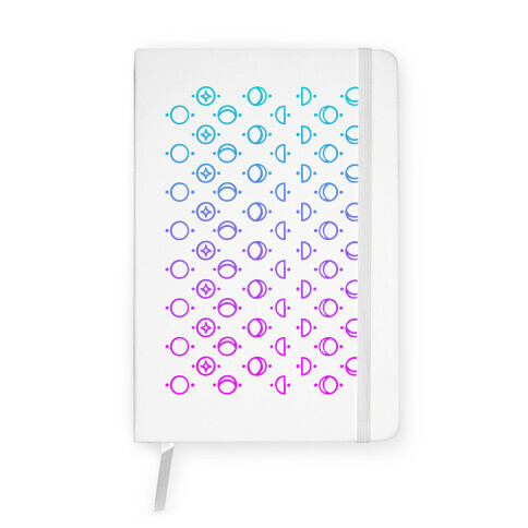 Moon Glyphs Pattern Notebook