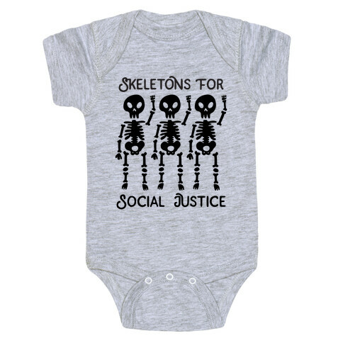 Skeletons for Social Justice Baby One-Piece