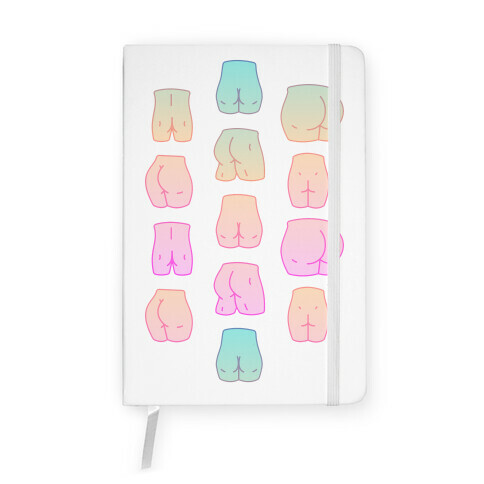 Kawaii Pastel Butt Pattern Notebook