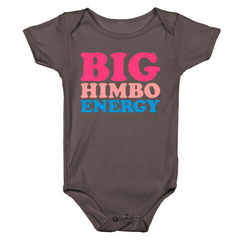 Big Himbo Energy White Print Baby One-Piece