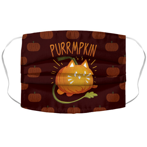 Purrmpkin Accordion Face Mask