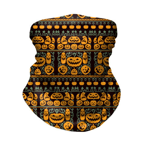 Ugly Pumpkin Sweater Neck Gaiter