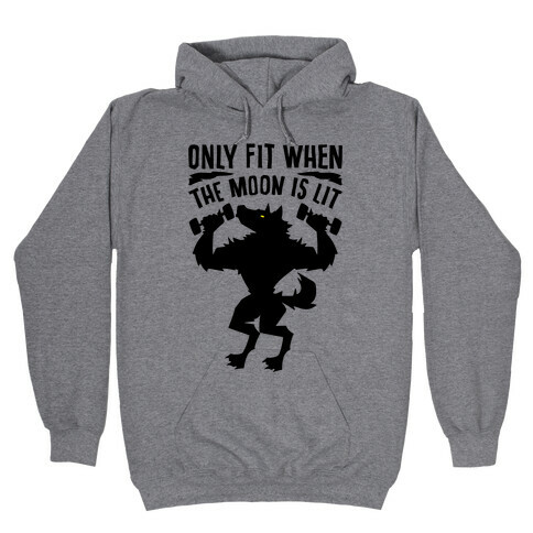 Only Fit When The Moon Is Lit Hooded Sweatshirt