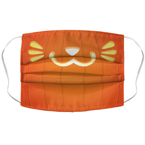 Pumpkin Cat Mouth Accordion Face Mask