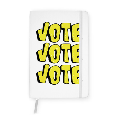 Vote Vote Vote! (Yellow) Notebook