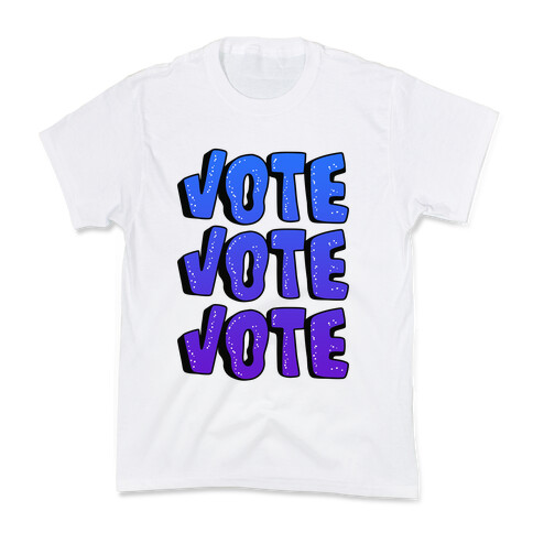 Vote Vote Vote! (Blue Gradient) Kids T-Shirt