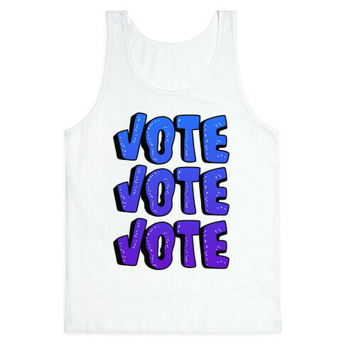 Vote Vote Vote! (Blue Gradient) Tank Top