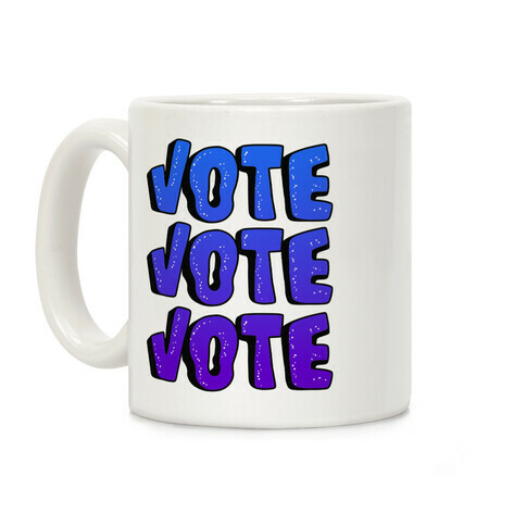 Vote Vote Vote! (Blue Gradient) Coffee Mug