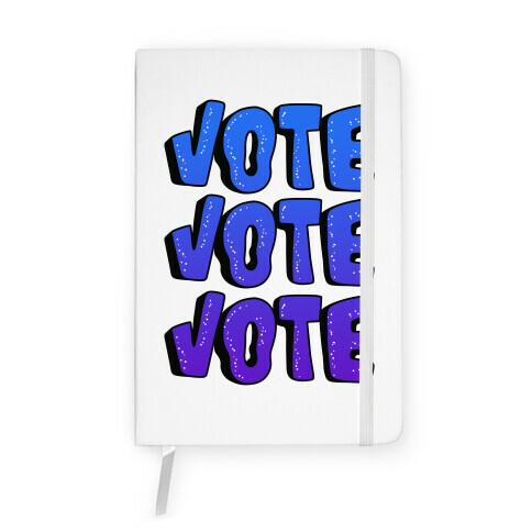 Vote Vote Vote! (Blue Gradient) Notebook