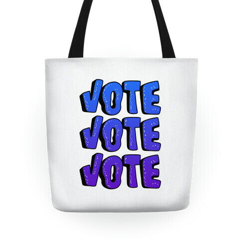 Vote Vote Vote! (Blue Gradient) Tote