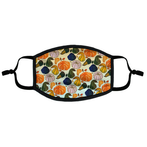 Autumn Gourds Pattern Flat Face Mask