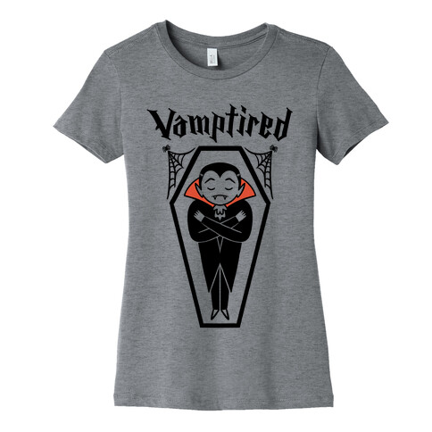 Vamptired Tired Vampire Womens T-Shirt