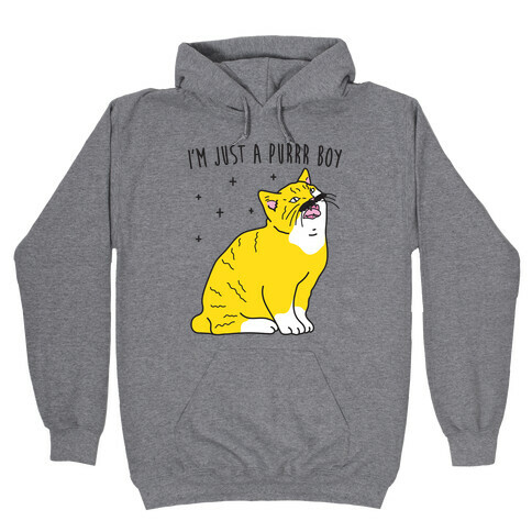 I'm Just A Purrr Boy (Freddie Cat) Hooded Sweatshirt