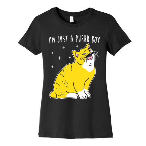 I'm Just A Purrr Boy (Freddie Cat) Womens T-Shirt