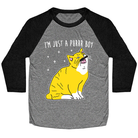 I'm Just A Purrr Boy (Freddie Cat) Baseball Tee