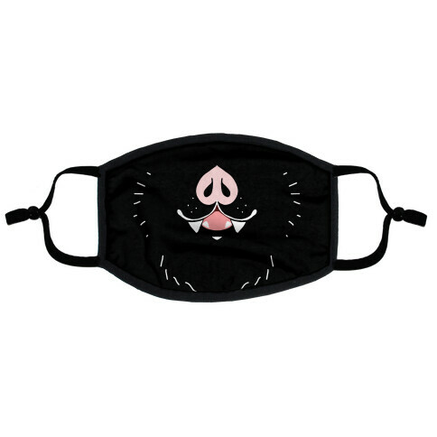 Bat Mouth Flat Face Mask