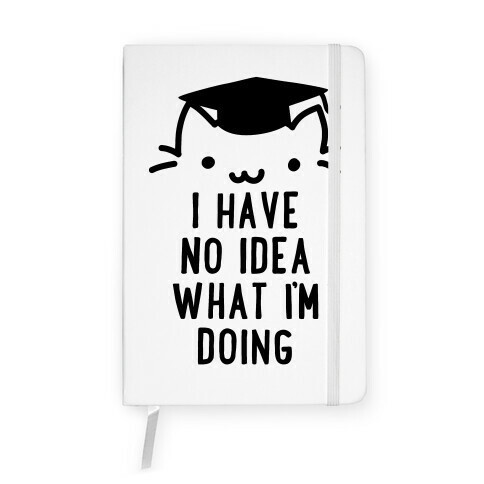 Graduation Cat Notebook