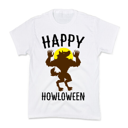 Happy Howloween Werewolf Parody Kids T-Shirt