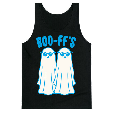 Boo F F's Best Friends Pairs Shirt White Print Tank Top
