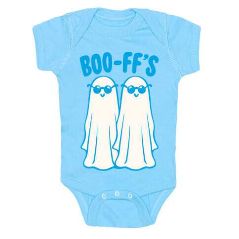 Boo F F's Best Friends Pairs Shirt White Print Baby One-Piece