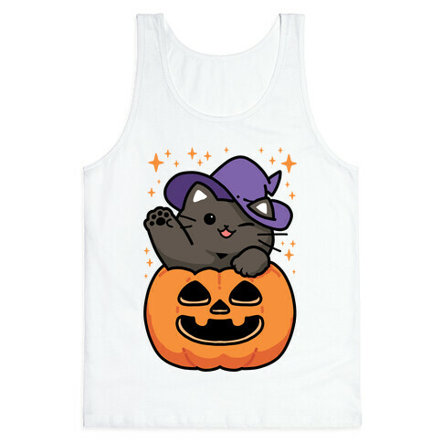 Cute Halloween Cat Tank Top