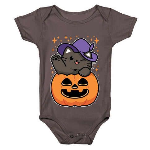 Cute Halloween Cat Baby One-Piece