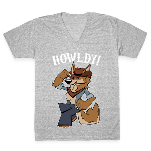 Howldy werewolf V-Neck Tee Shirt