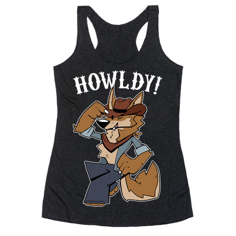 Howldy werewolf Racerback Tank Top