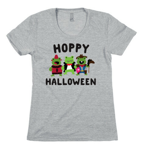 Hoppy Halloween Frogs Womens T-Shirt