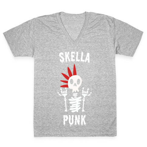 Skella Punk V-Neck Tee Shirt