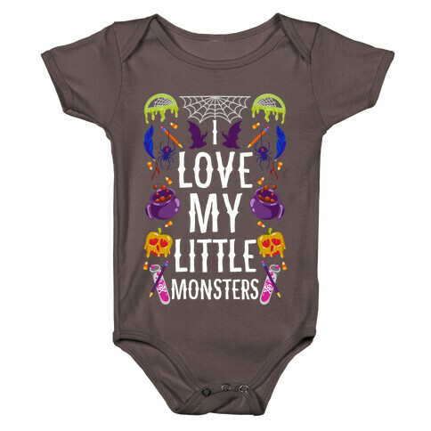 I Love My Little Monsters Baby One-Piece