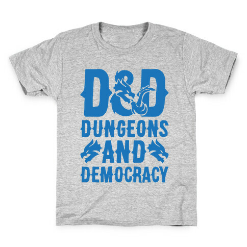 Dungeons and Democracy Parody Kids T-Shirt