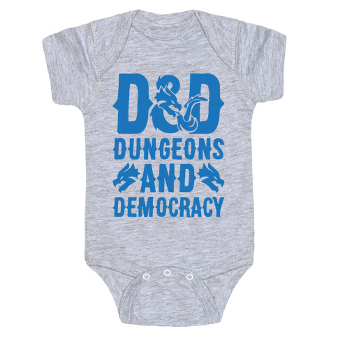 Dungeons and Democracy Parody Baby One-Piece