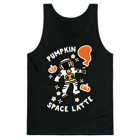 Pumpkin Space Latte Astronaut Tank Top