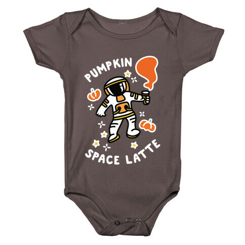 Pumpkin Space Latte Astronaut Baby One-Piece