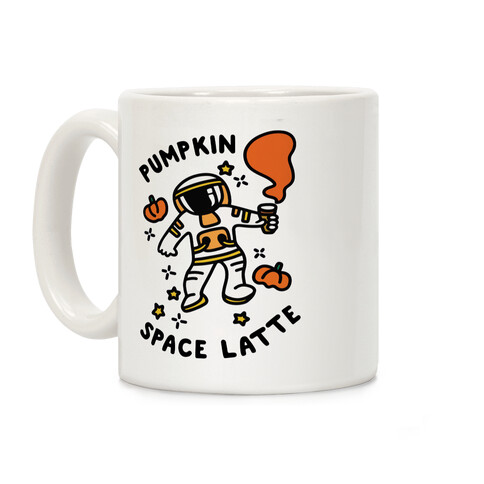 Pumpkin Space Latte Astronaut Coffee Mug