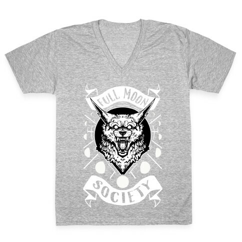 Full Moon Society V-Neck Tee Shirt