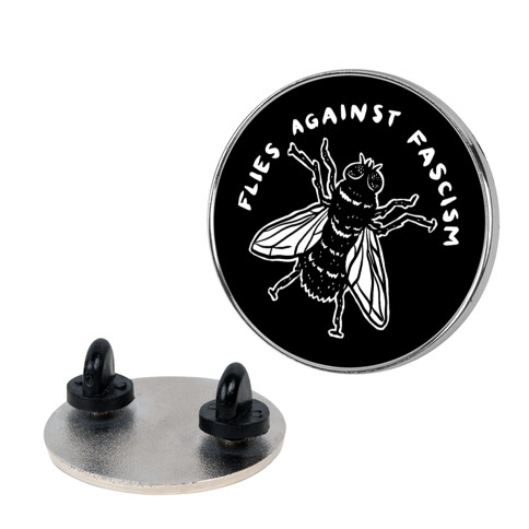 Flies Against Fascism Pin