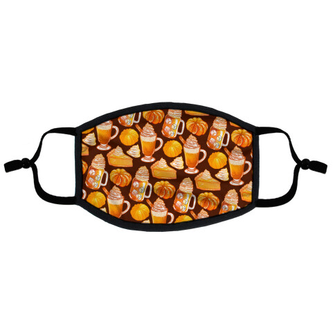 Pumpkin Everything Pattern Flat Face Mask