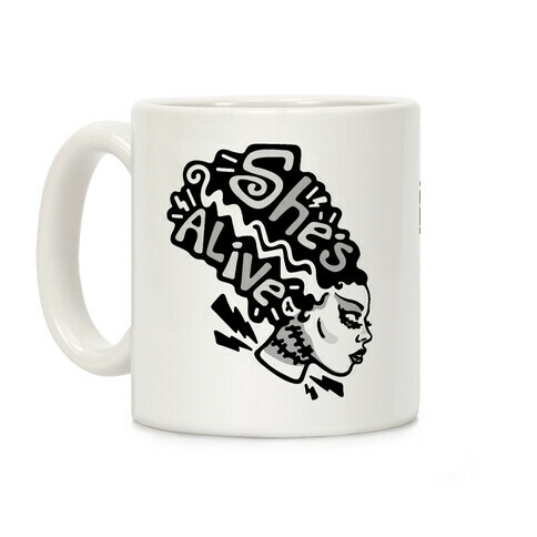 She's Alive Bride of Frankenstein Parody Coffee Mug