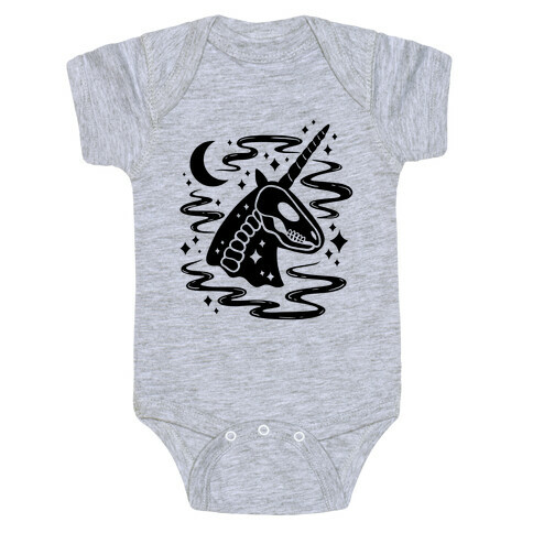 Spooky Ghost Unicorn Baby One-Piece