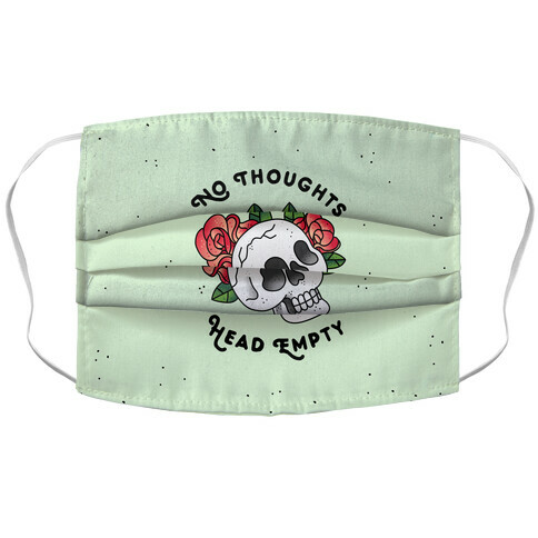 No Thoughts, Head Empty Accordion Face Mask
