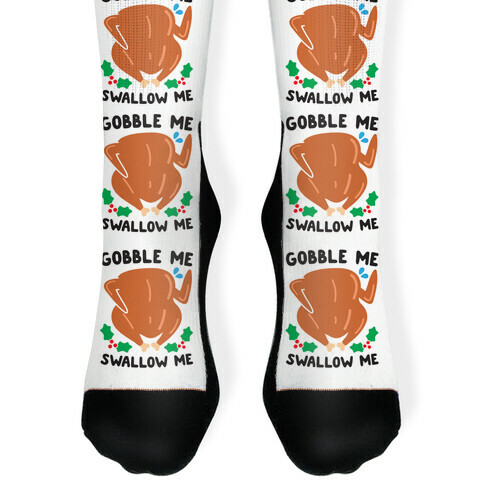 Gobble Me Swallow Me Turkey Sock